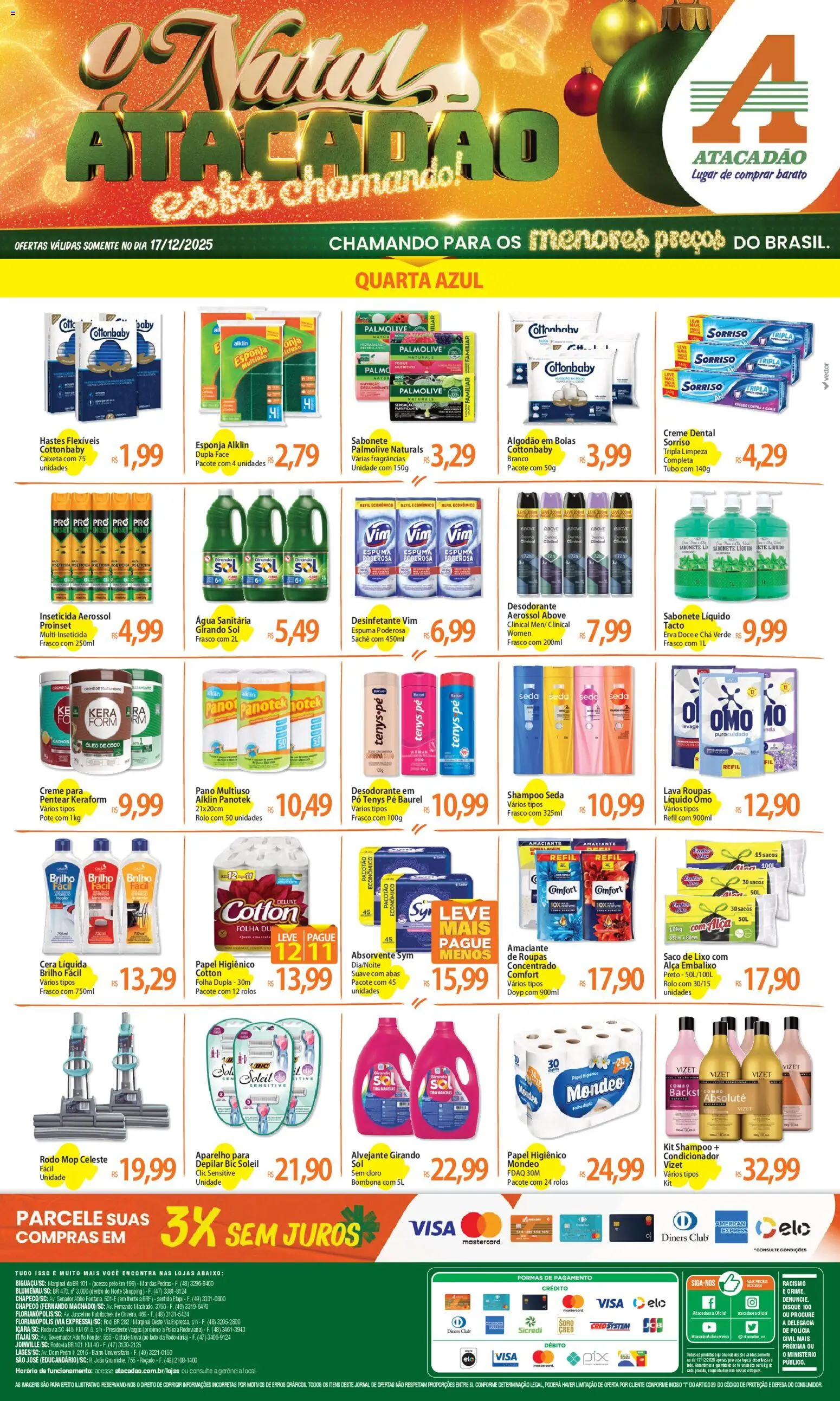 Pré-Visualização do folheto "Ofertas - SC" da loja Atacadão válido a partir de 17/12/2025