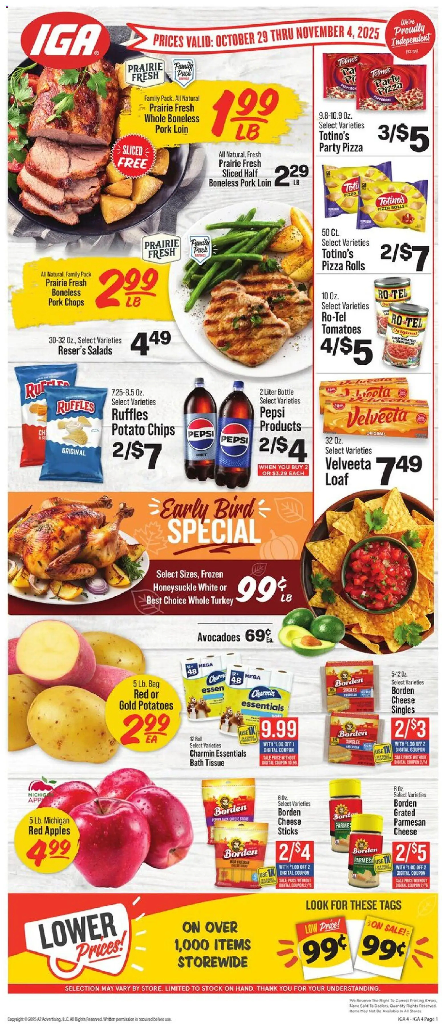 Ad Preview of IGA Weekly Ad from 10/29/2025