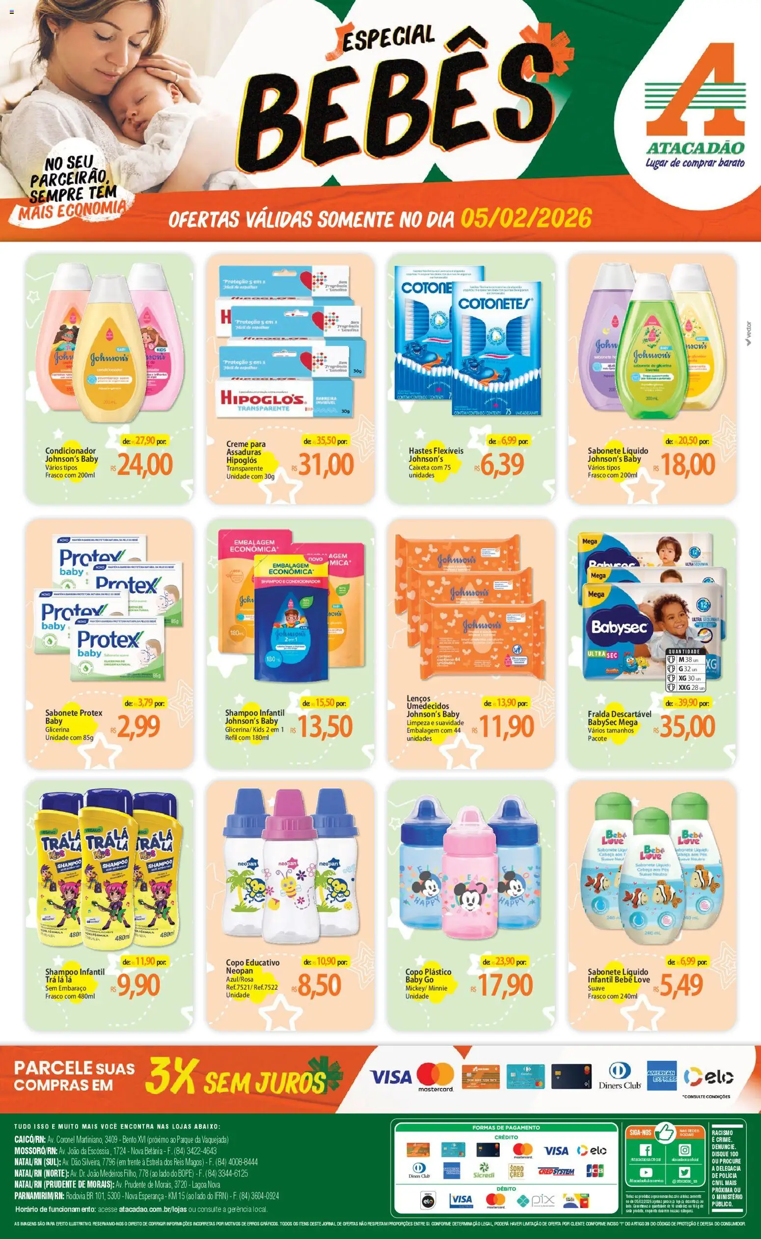 Pré-Visualização do folheto "Ofertas - RN" da loja Atacadão válido a partir de 05/02/2026