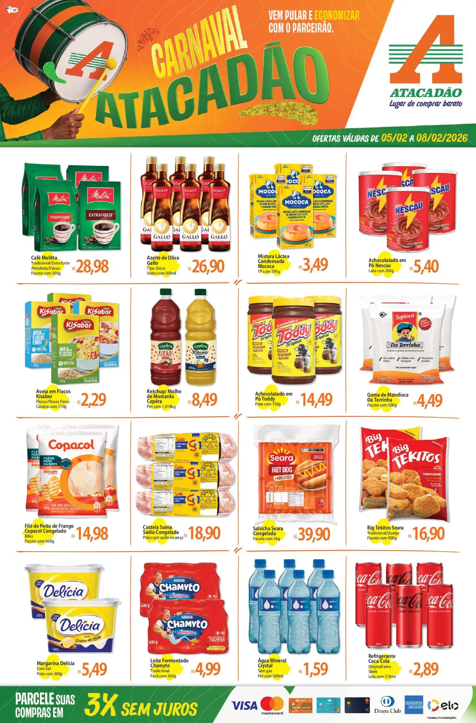 Pré-Visualização do folheto "Ofertas - SP" da loja Atacadão válido a partir de 05/02/2026