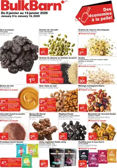 Un aperçu du dépliant Weekly flyer / circulaire du magasin Bulk Barn est valide à partir 8 janv. 2026