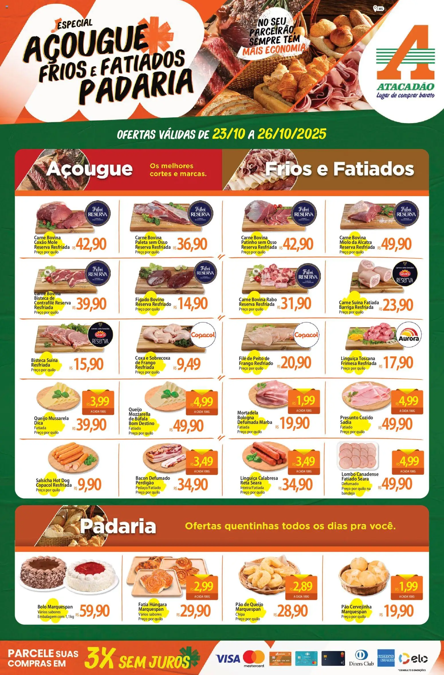 Atacadão folheto "Ofertas - MS" válido a partir de 23/10/2025 - número de página 1