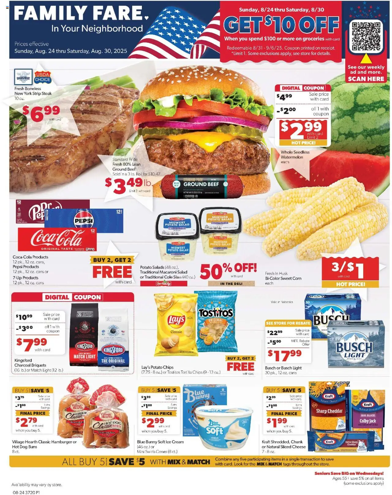 Family Fare Weekly Ad - NE from 08/24/2025 - Flyer - Page number 1