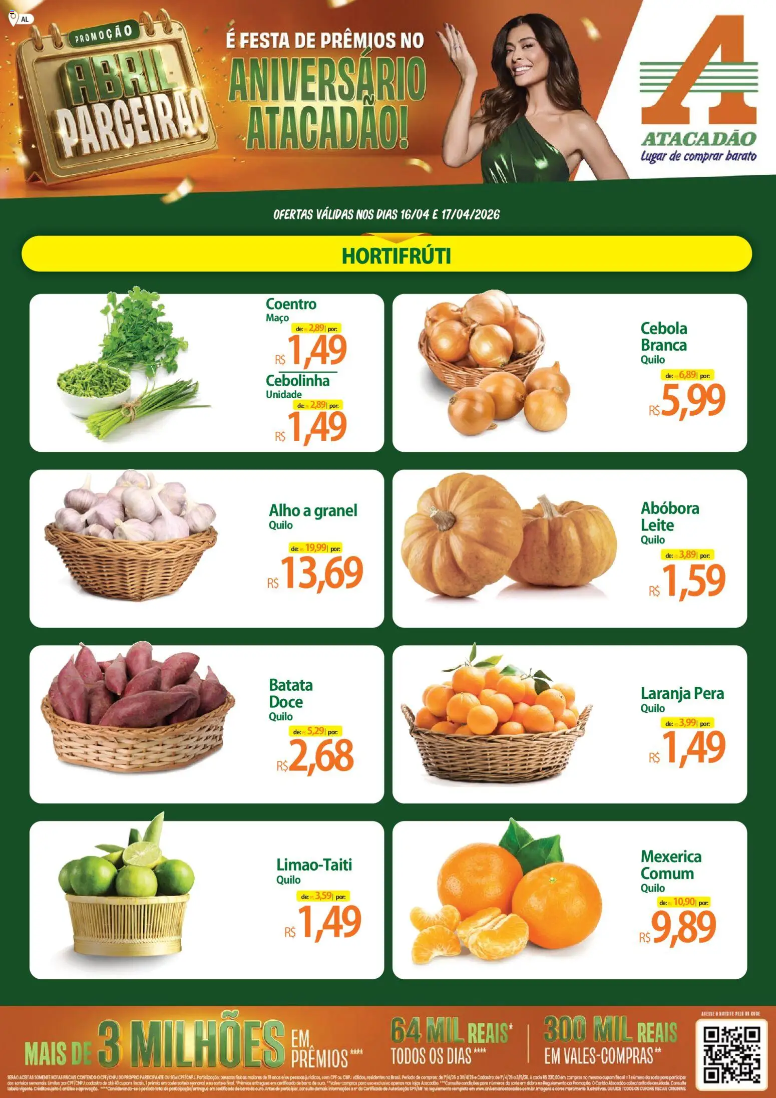 Pré-Visualização do folheto "Atacadão ofertas - AL" da loja Atacadão válido a partir de 16/04/2026
