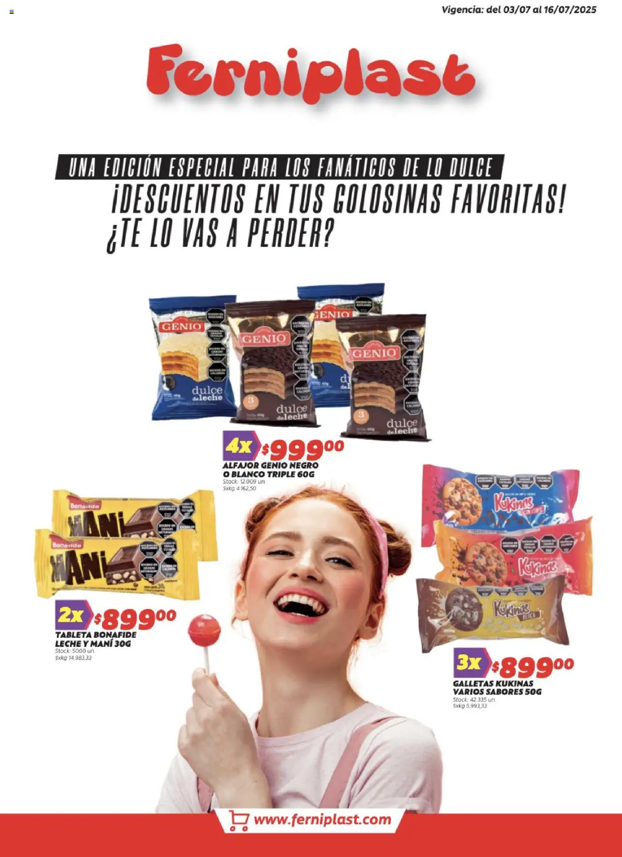 Ferniplast Catálogo del 03/07/2025 Online - Alfajor, Golosinas, Leche, Galletas, Mani, Dulce, Tableta