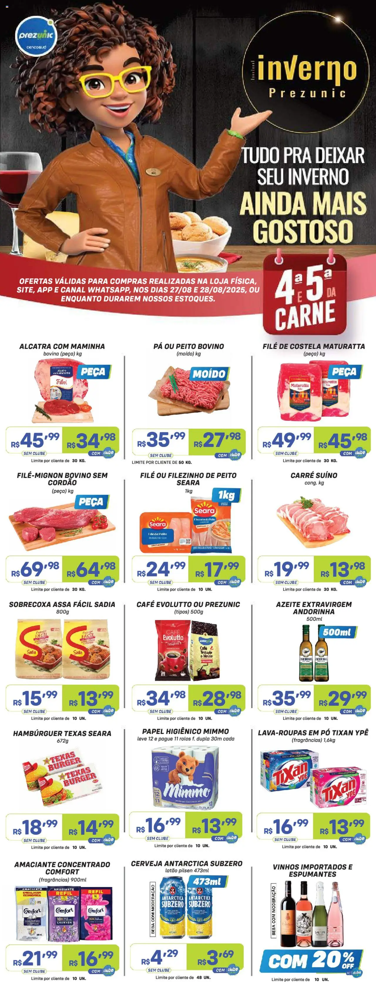 Prezunic folheto "Encarte" válido a partir de 27/08/2025 - número de página 1