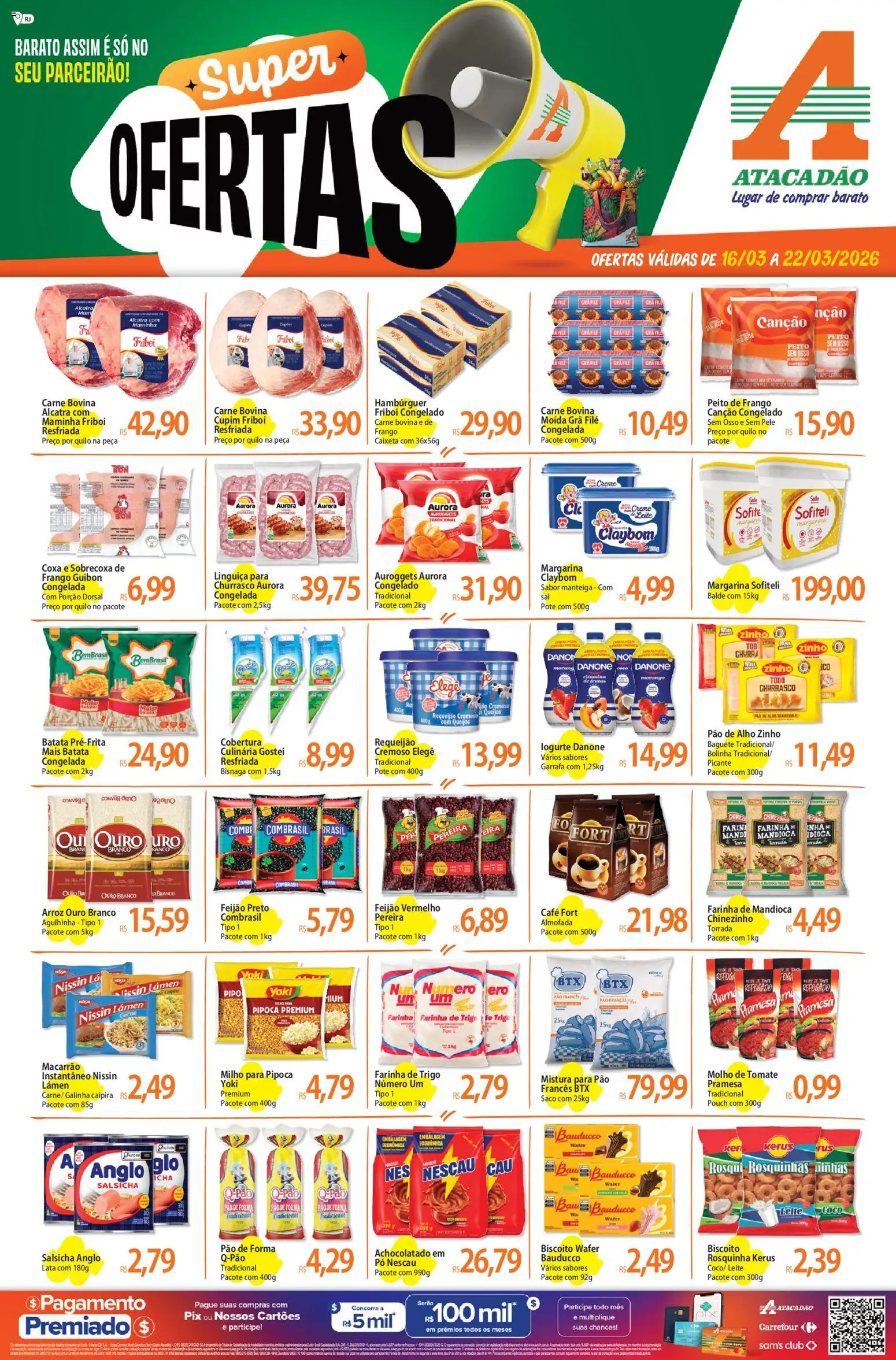 Pré-Visualização do folheto "Atacadão ofertas - RJ" da loja Atacadão válido a partir de 16/03/2026