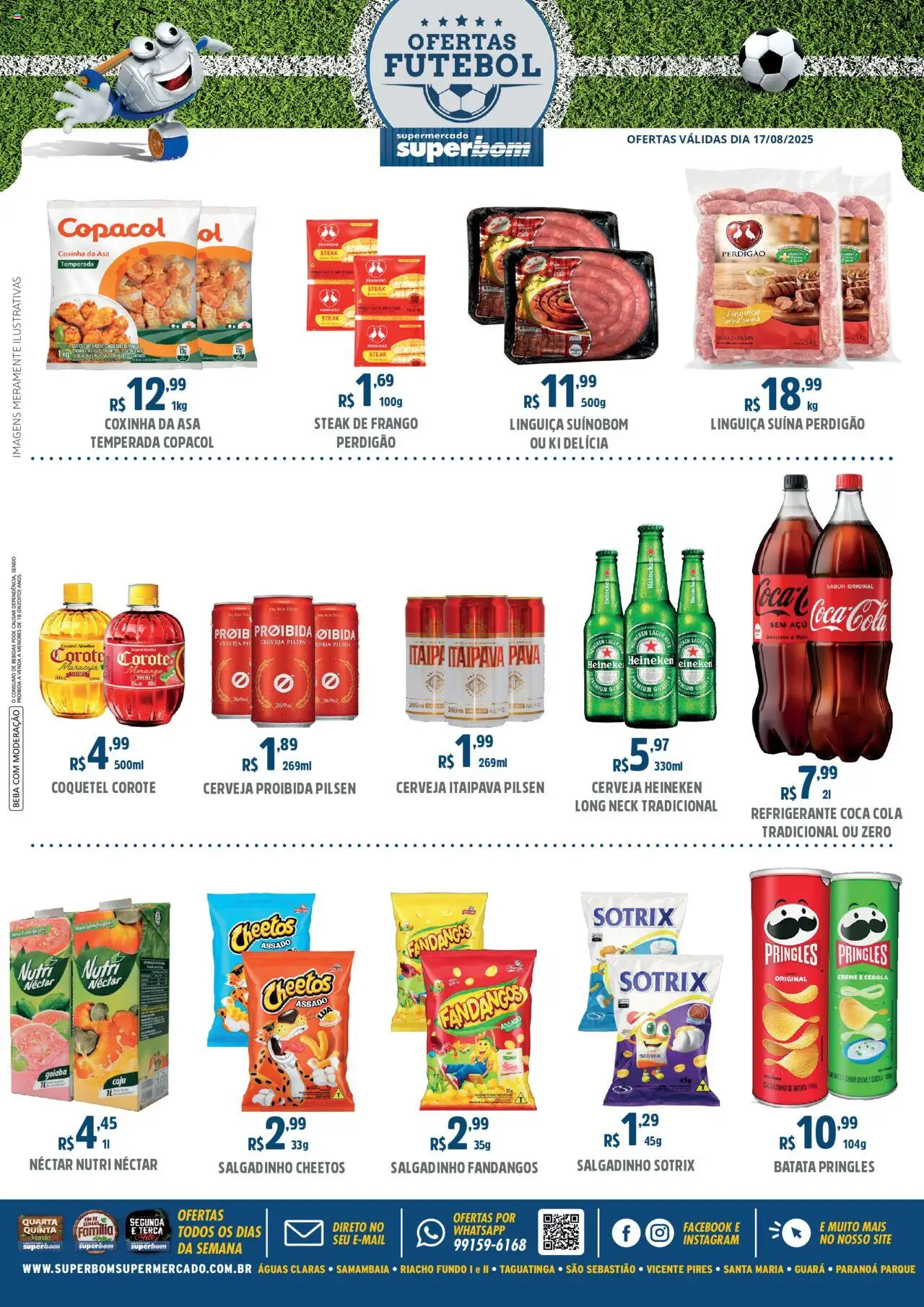 Superbom folheto "Ofertas Futebol" válido a partir de 17/08/2025 - número de página 1