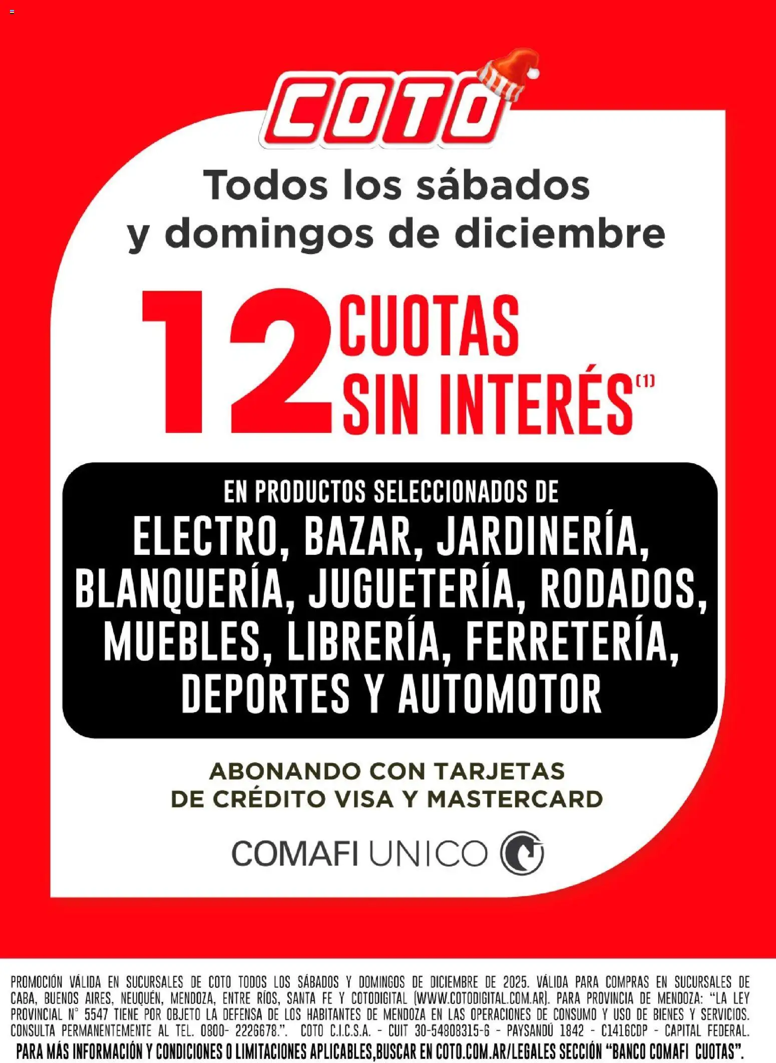 Vista previa del folleto de la tienda Coto válido desde el 01/12/2025 