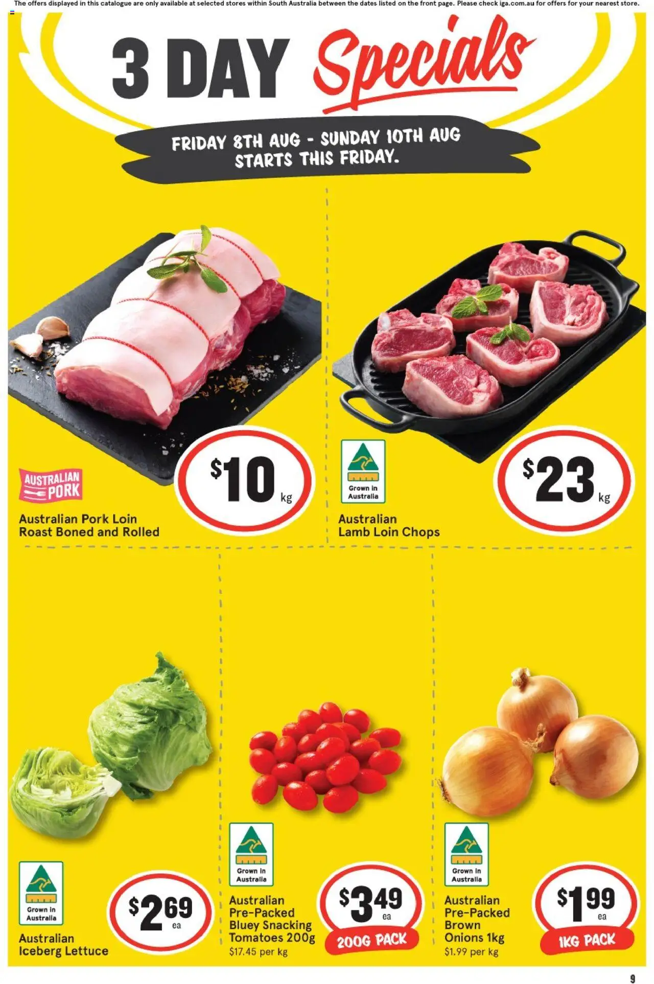 IGA catalogue valid from 08/08/2025 - page 1