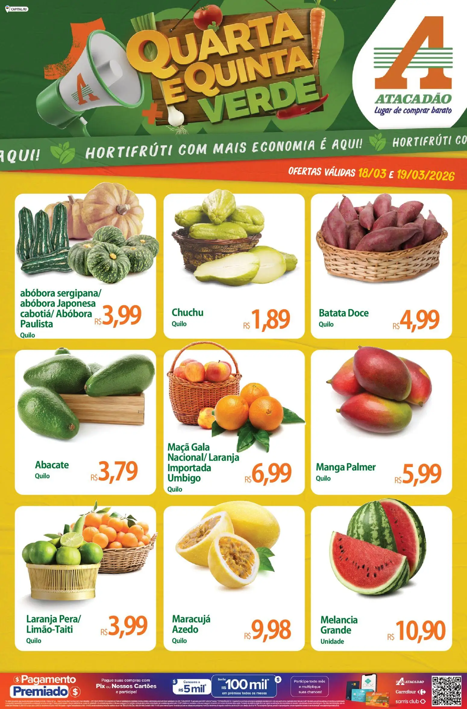 Pré-Visualização do folheto "Atacadão ofertas - RJ" da loja Atacadão válido a partir de 18/03/2026