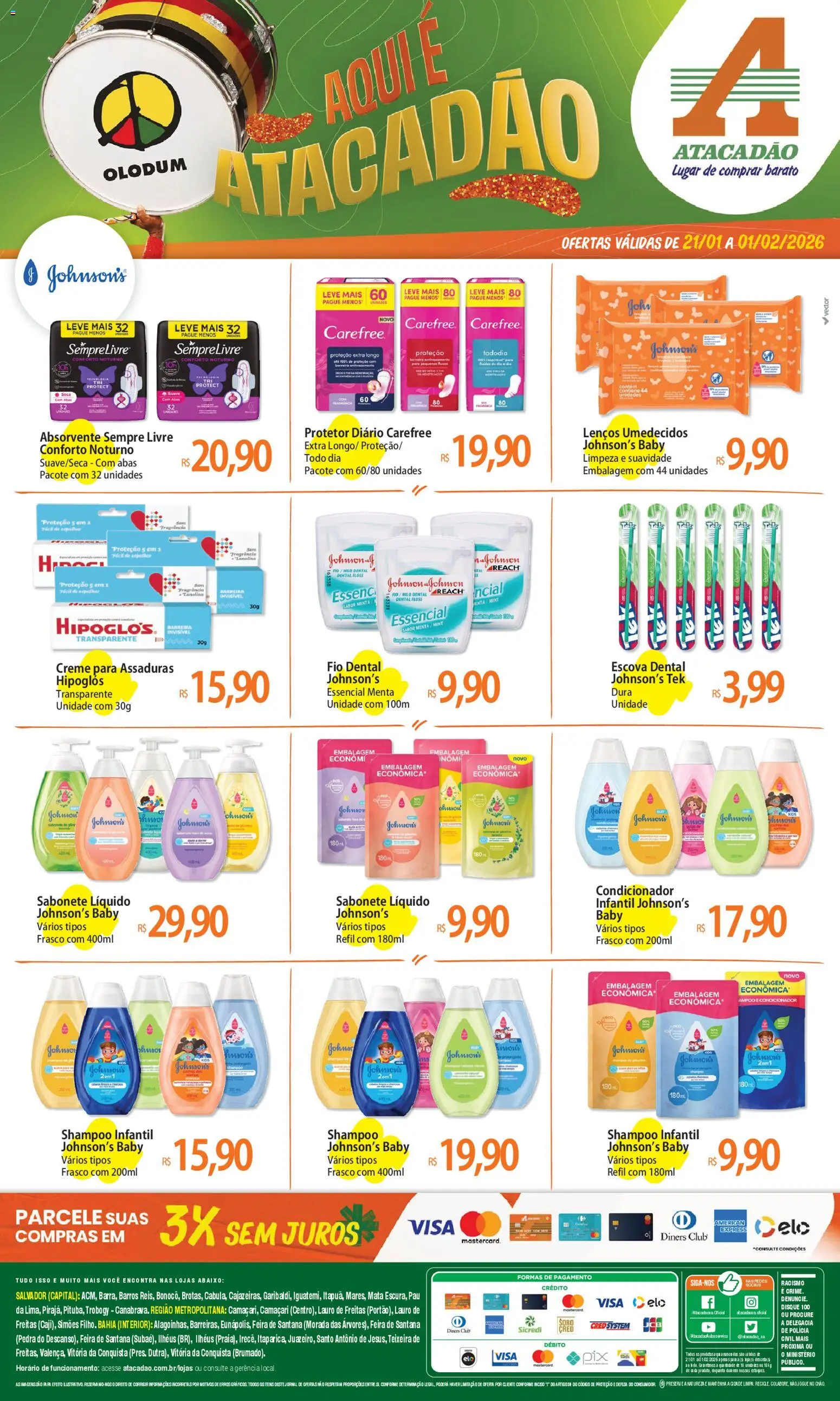 Pré-Visualização do folheto "Ofertas - BA" da loja Atacadão válido a partir de 21/01/2026