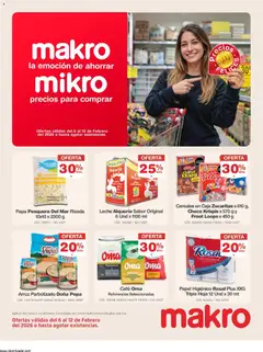 Vista previa del prospecto Precios Felices del almacen Makro válida del 06/02/2026 al 12/02/2026