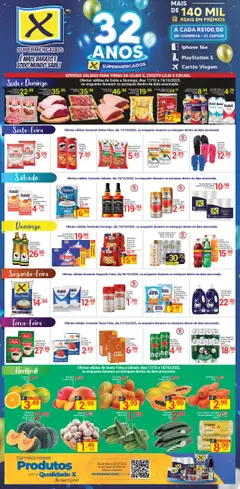 Pré-Visualização do folheto "Ofertas da semana" da loja X Supermercados válido a partir de 17/10/2025