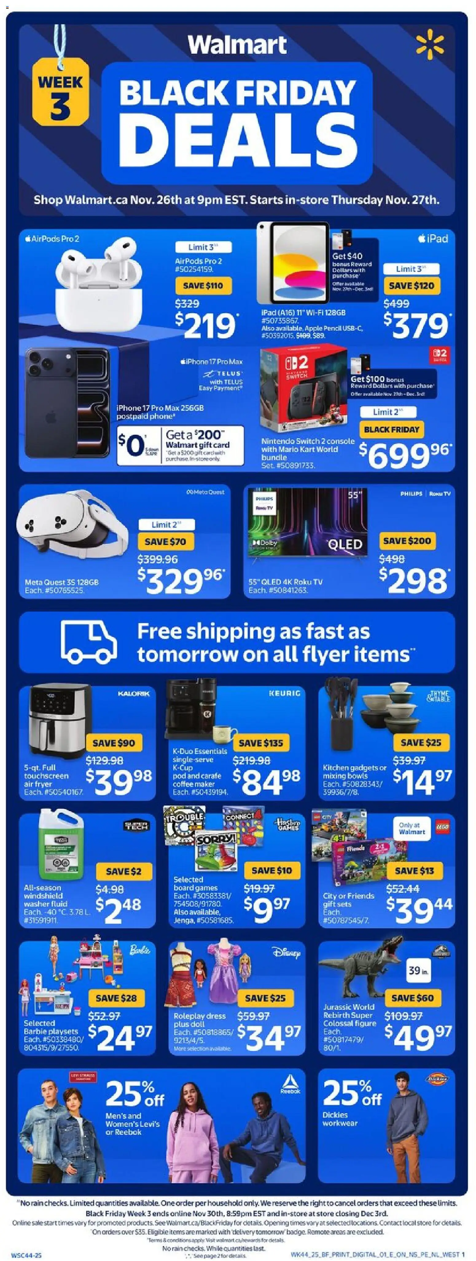 Preview of leaflet Black Friday Flyer from shop Walmart is valid from Nov 26, 2025