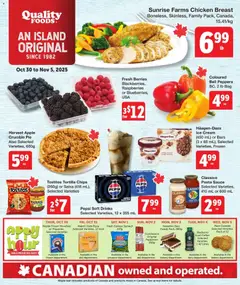 Preview of leaflet Weekly flyer / circulaire from shop Quality Foods is valid from Oct 30, 2025