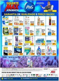 Pré-Visualização do folheto "Ofertas P&G" da loja Max Atacadista válido a partir de 04/08/2025