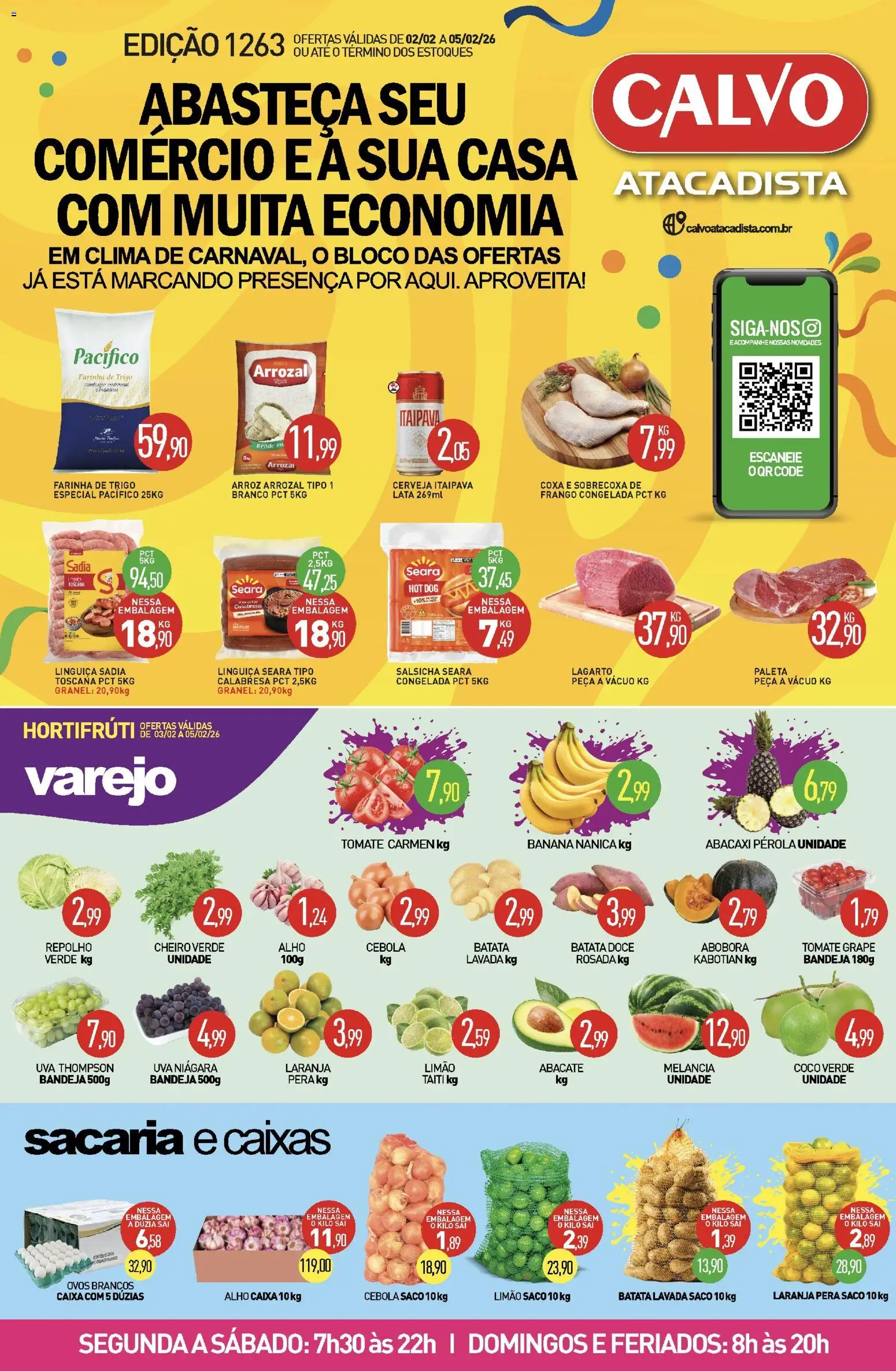 Pré-Visualização do folheto "Ofertas da semana" da loja Calvo Atacadista válido a partir de 02/02/2026