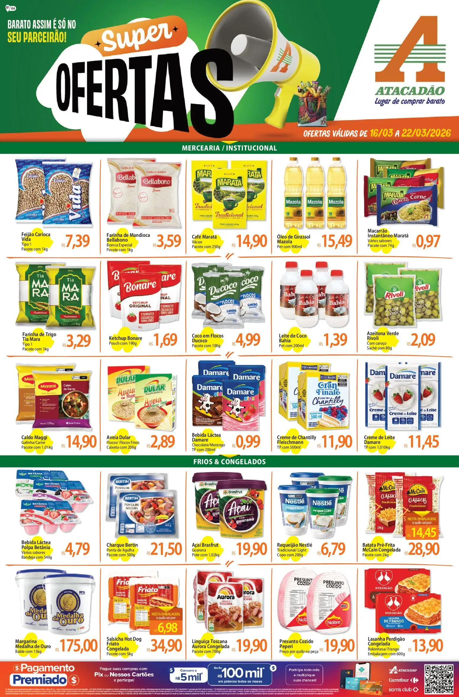 Pré-Visualização do folheto "Atacadão ofertas - BA" da loja Atacadão válido a partir de 16/03/2026
