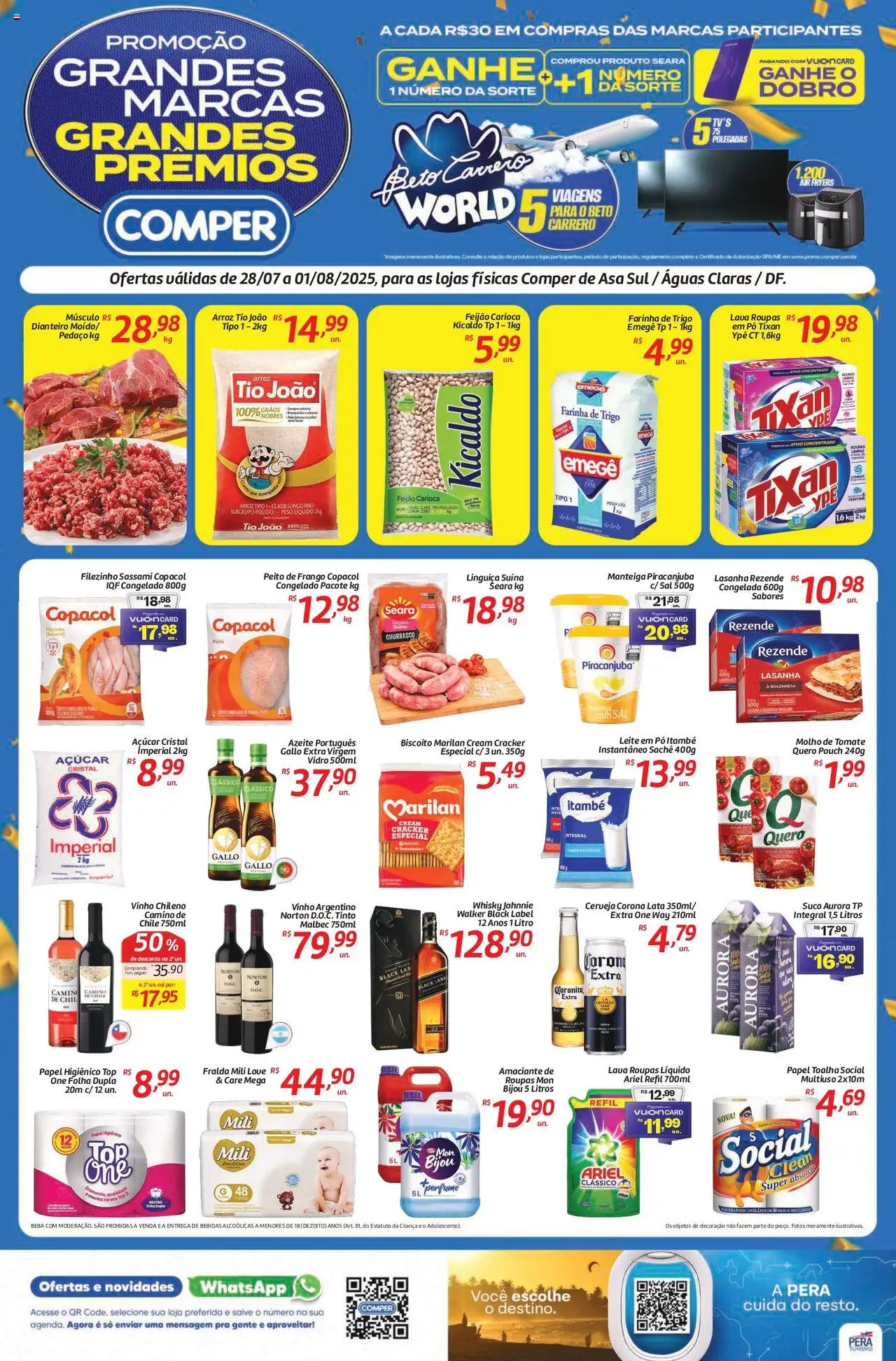 Comper folheto "Ofertas da semana" válido a partir de 28/07/2025 - número de página 1