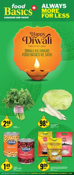 Un aperçu du dépliant More for Less -Cornwall du magasin Food Basics est valide à partir 2 oct. 2025