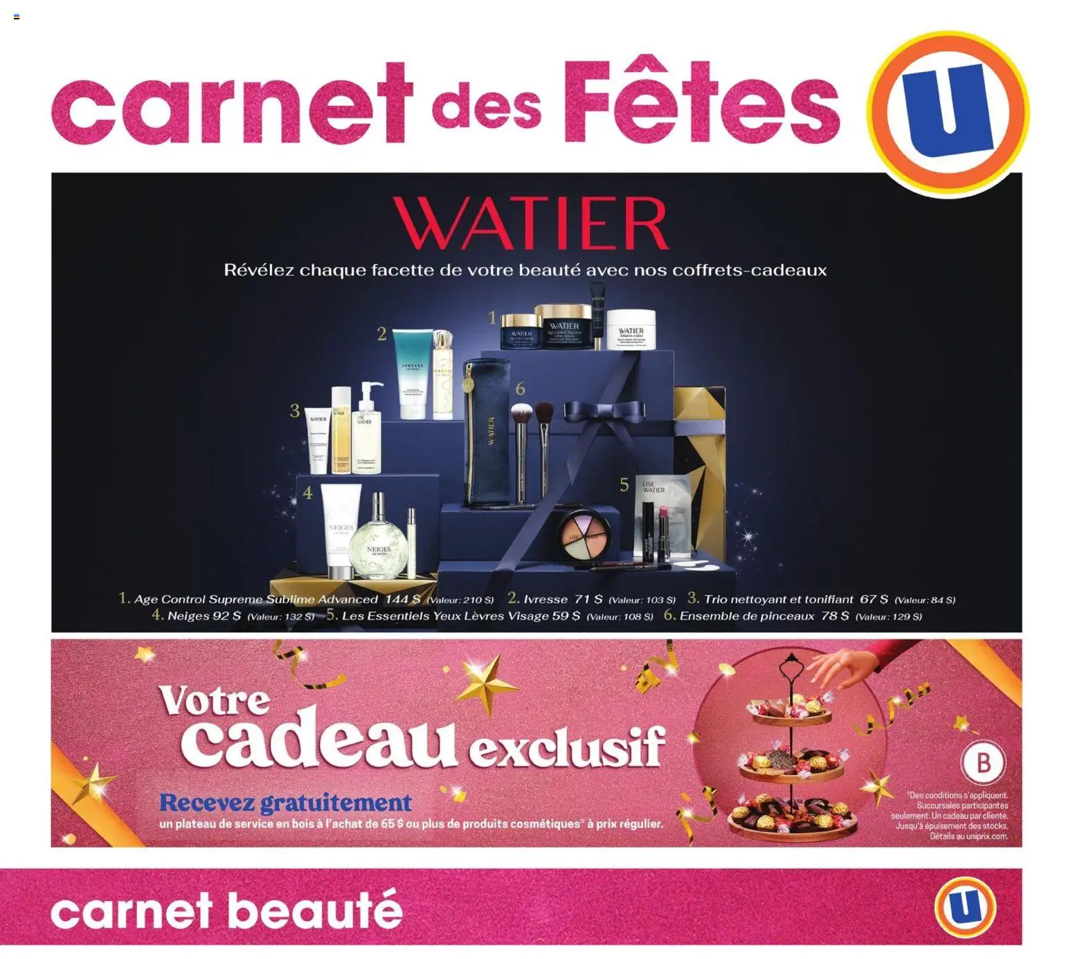 Preview of leaflet Carnet Beauté from shop Uniprix is valid from Dec 04, 2025