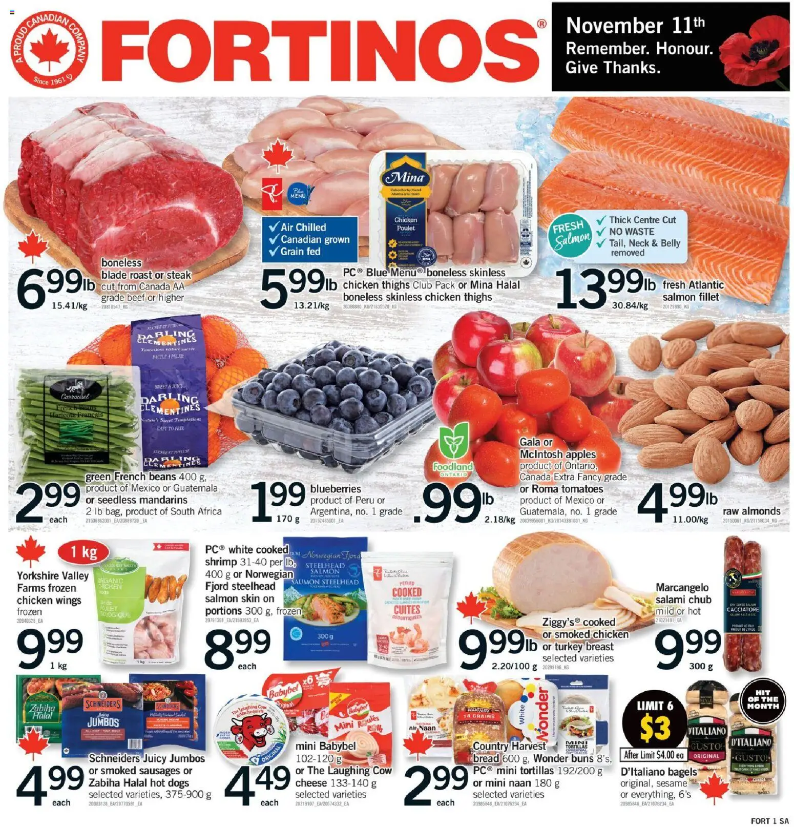 Preview of leaflet Brampton from shop Fortinos is valid from Nov 06, 2025
