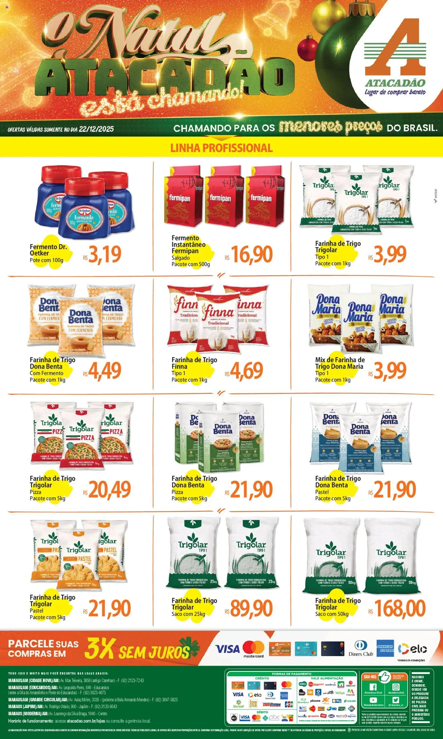 Pré-Visualização do folheto "Ofertas - AM" da loja Atacadão válido a partir de 22/12/2025
