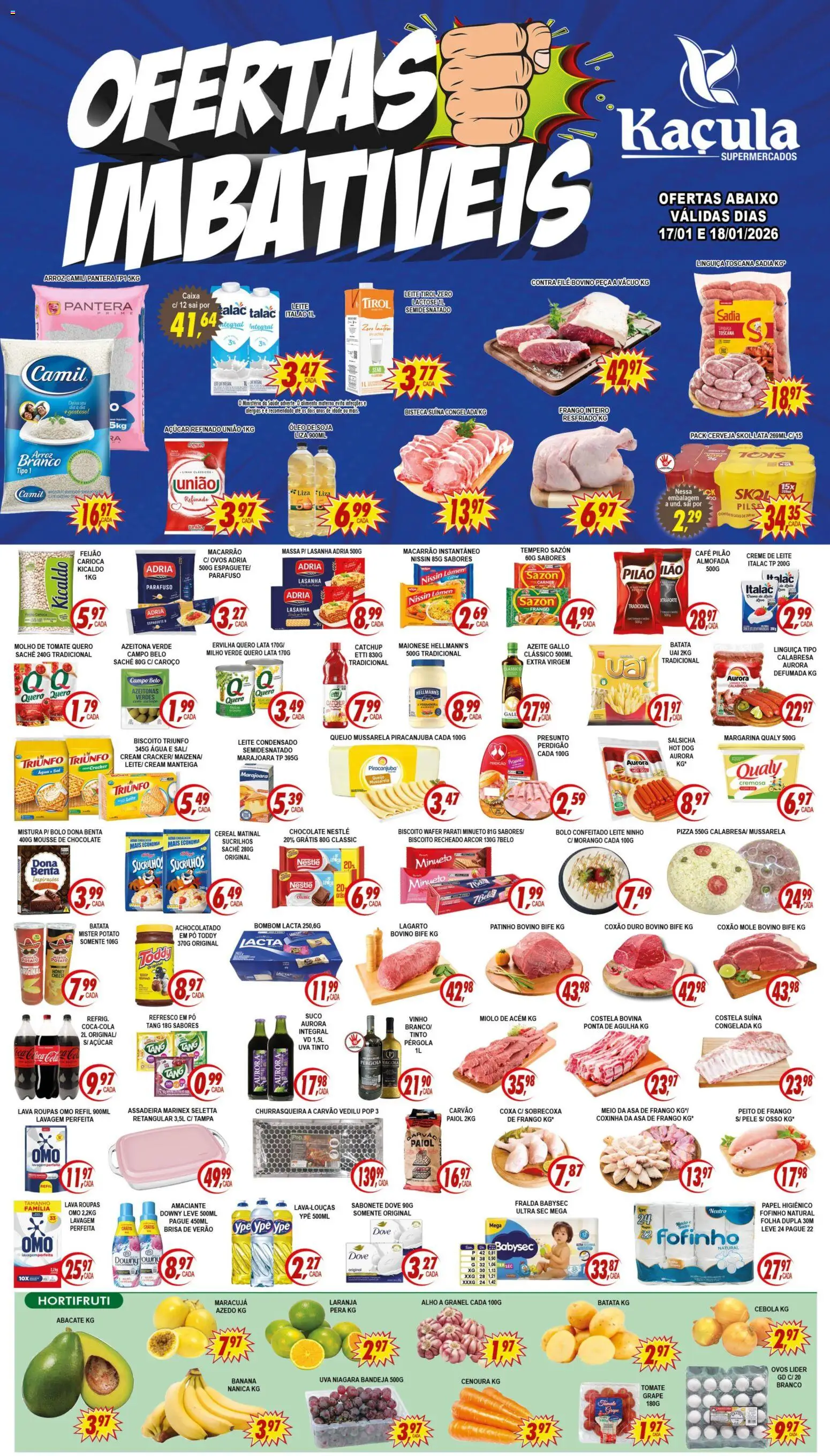 Pré-Visualização do folheto "Ofertas da semana" da loja Kaçula válido a partir de 17/01/2026