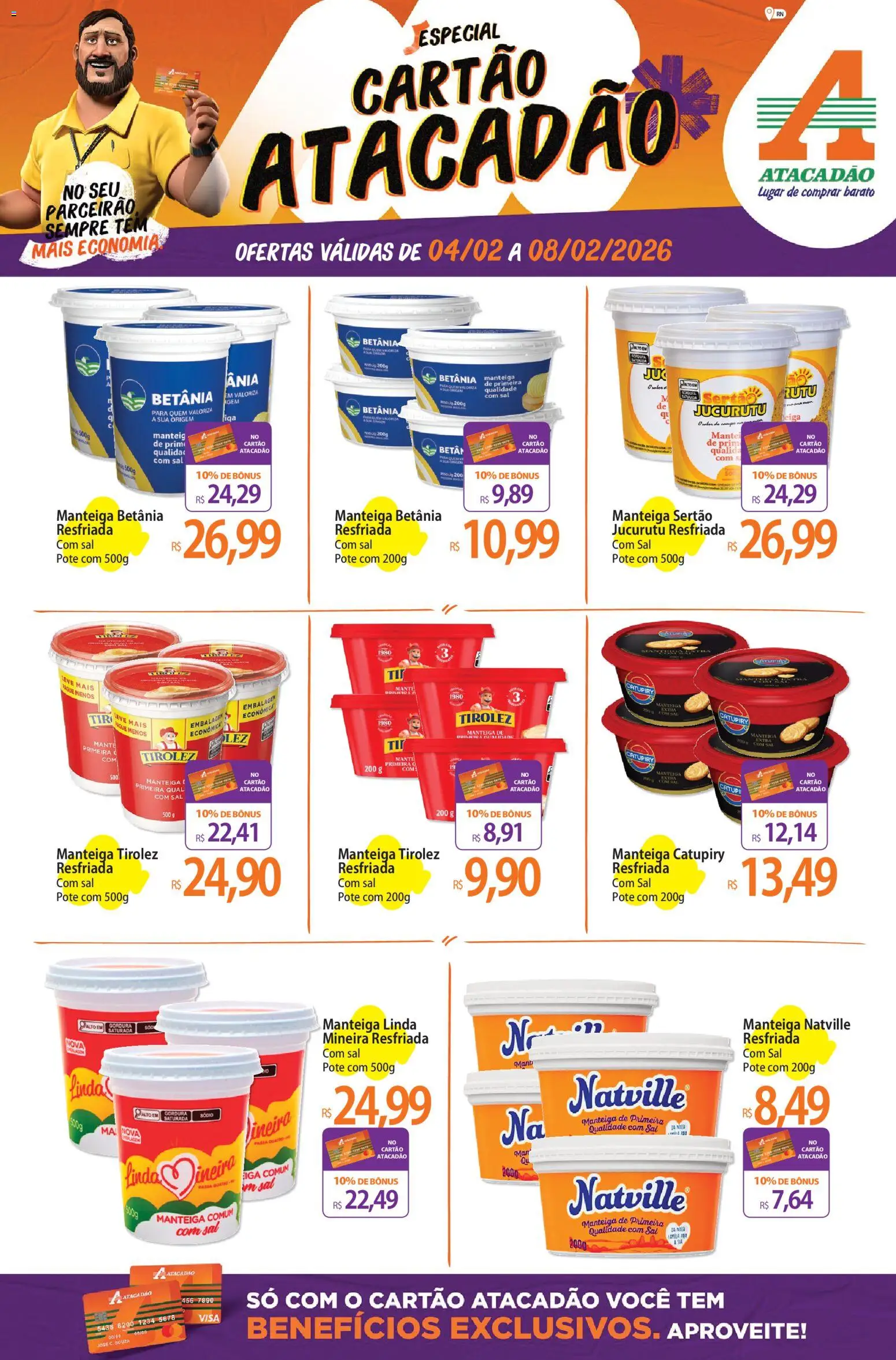 Pré-Visualização do folheto "Ofertas - RN" da loja Atacadão válido a partir de 04/02/2026