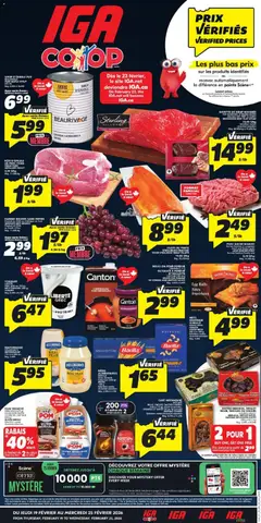 Preview of leaflet Weekly flyer / circulaire from shop IGA is valid from Feb 19, 2026