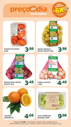 Pré-Visualização do folheto "Ofertas da semana" da loja Supermercado Guanabara válido a partir de 01/08/2025