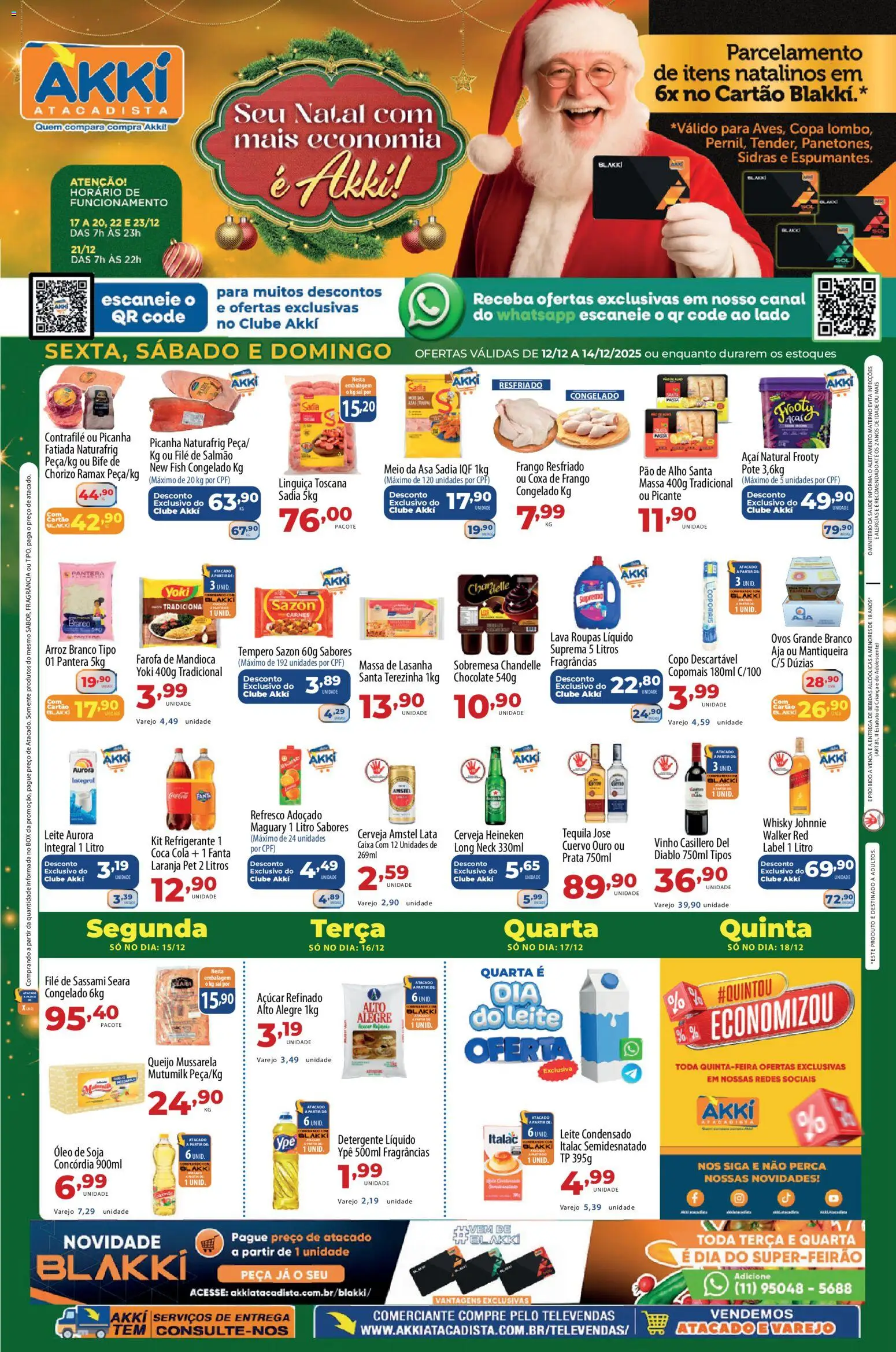 Pré-Visualização do folheto "Ofertas da semana" da loja Akki Atacadista válido a partir de 12/12/2025
