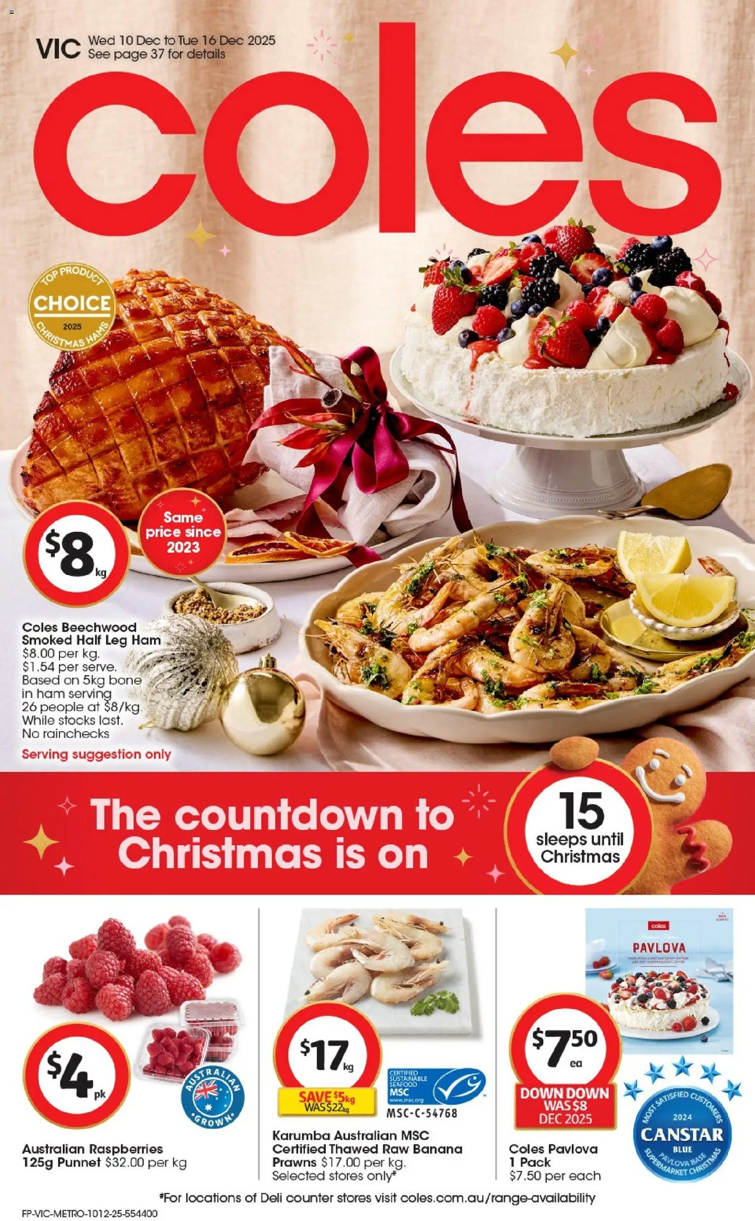 Preview of catalogue Catalogue VIC from shop Coles valid 10/12/2025