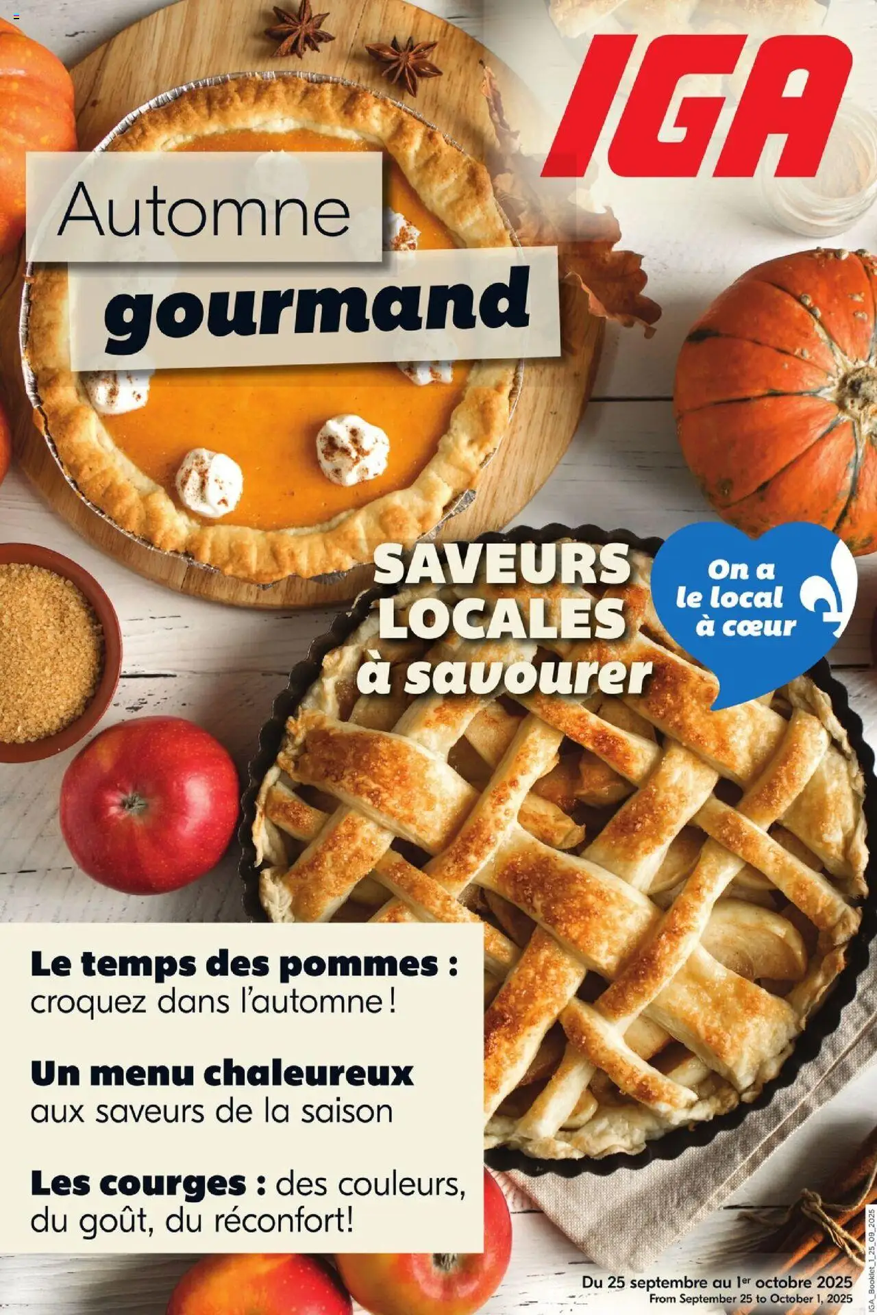 IGA flyer valid from Sep 25, 2025 - page number 1