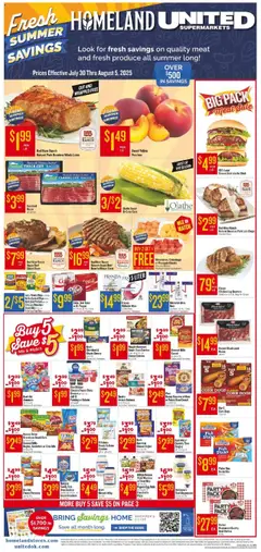 Ad Preview of Homeland Weekly Ad from 07/30/2025