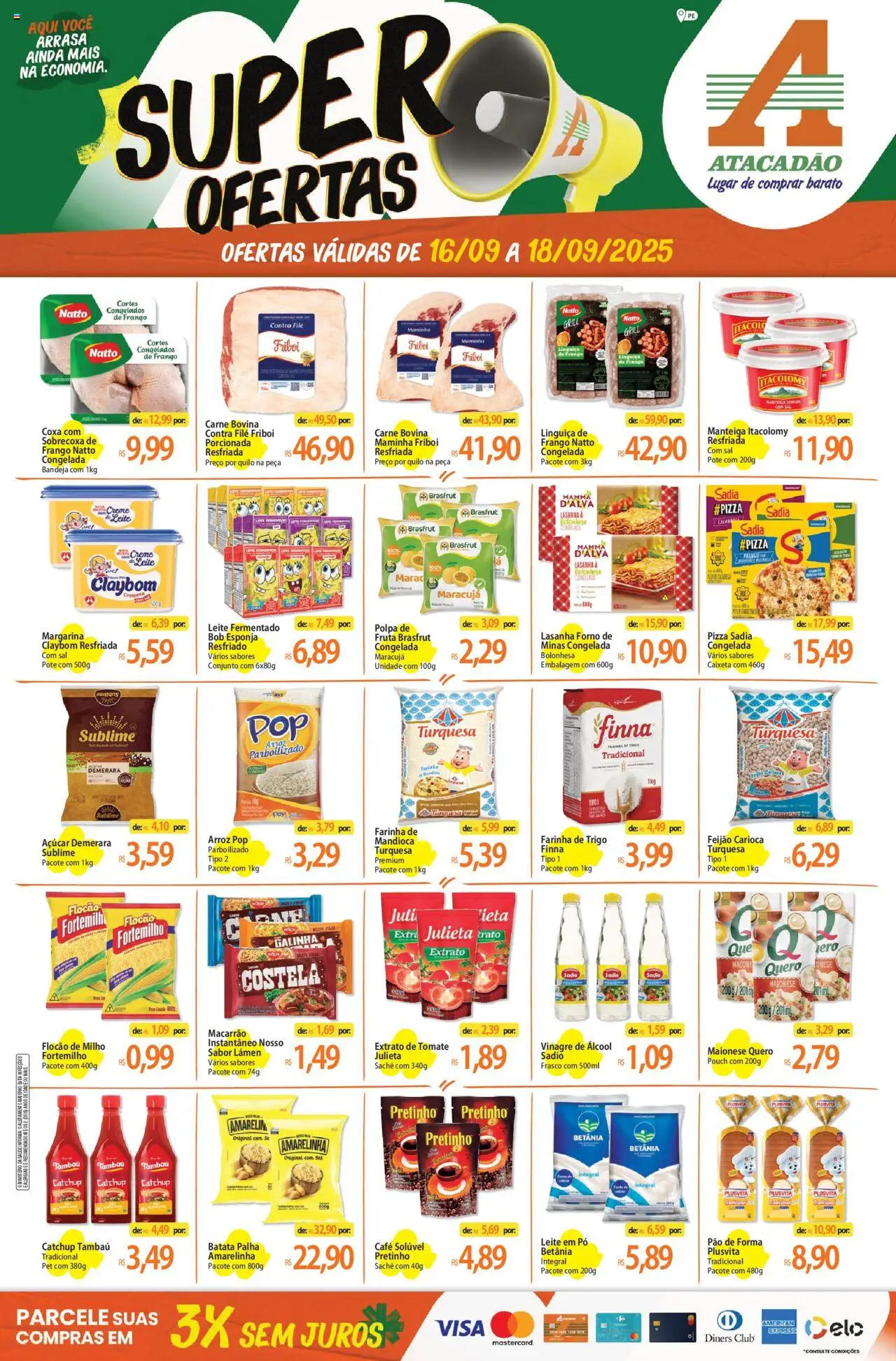 Atacadão folheto "Ofertas - PE" válido a partir de 16/09/2025 - número de página 1