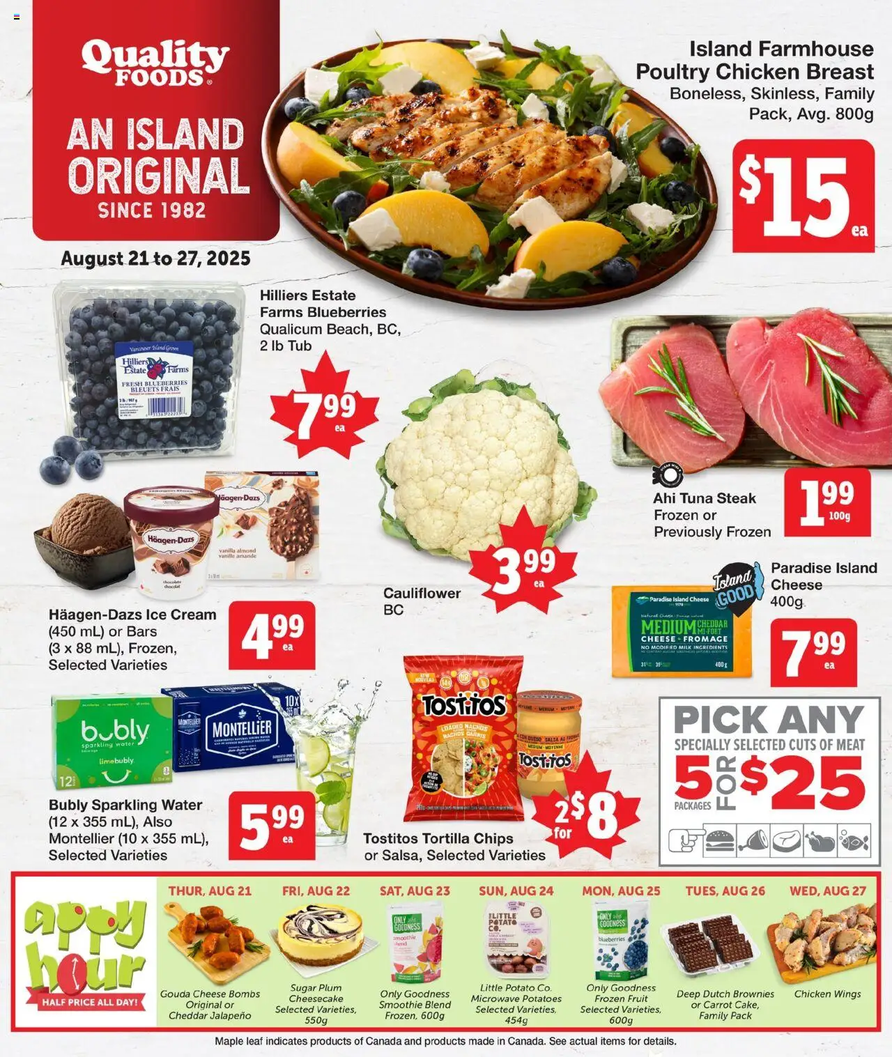 Quality Foods flyer valid from Aug 21, 2025 - page number 1