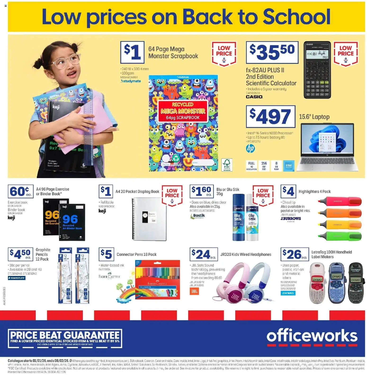 Preview of catalogue Catalogue from shop Officeworks valid 01/01/2026