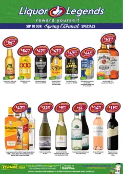 Preview of catalogue Catalogue Deception Bay from shop Liquor Legends valid 22/10/2025