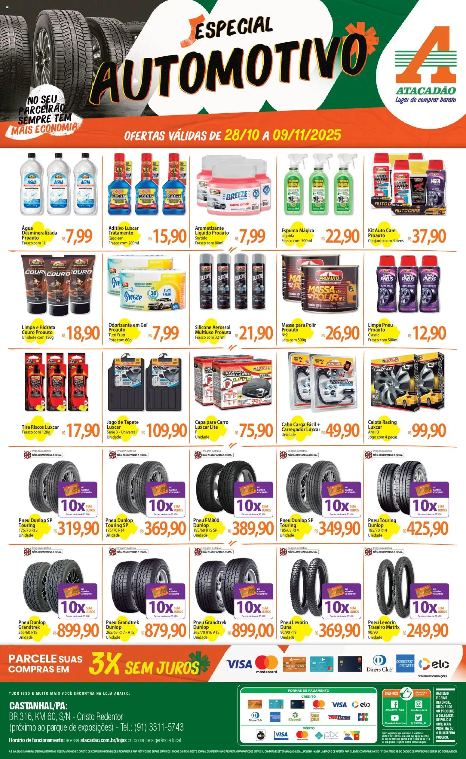 Pré-Visualização do folheto "Ofertas - PA" da loja Atacadão válido a partir de 28/10/2025
