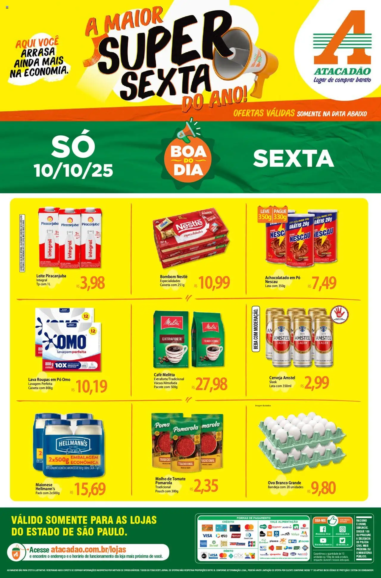 Atacadão folheto "Ofertas - SP" válido a partir de 10/10/2025 - número de página 1