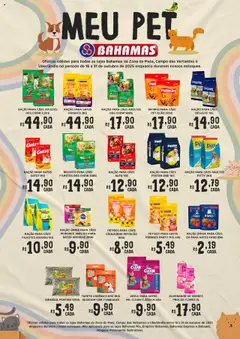 Pré-Visualização do folheto "Ofertas Meu Pet" da loja Bahamas Supermercados válido a partir de 16/10/2025