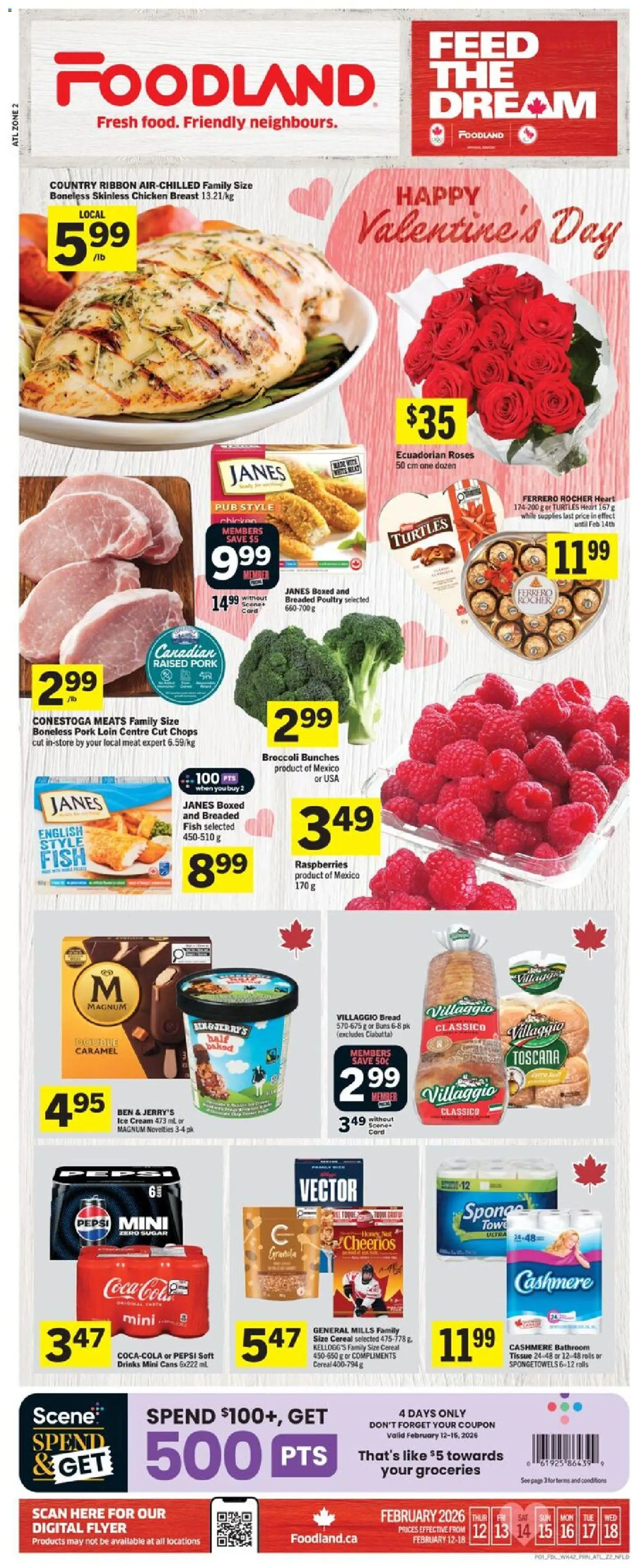 Preview of leaflet Weekly Flyer - NL from shop Foodland is valid from Feb 12, 2026