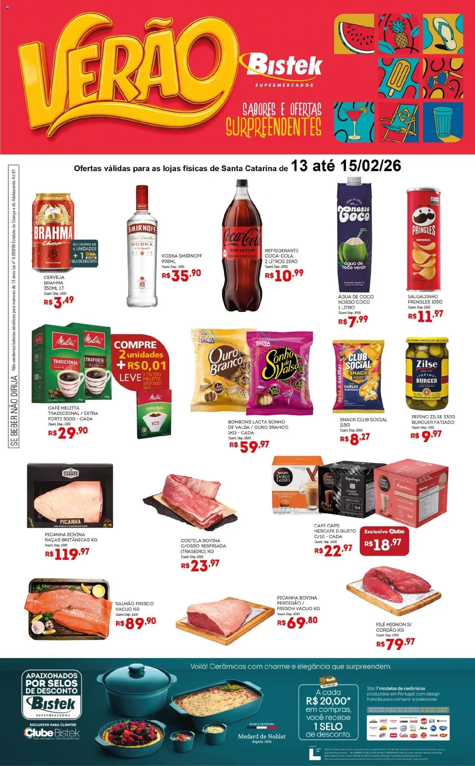 Pré-Visualização do folheto "Ofertas Verão " da loja Bistek Supermercados válido a partir de 13/02/2026