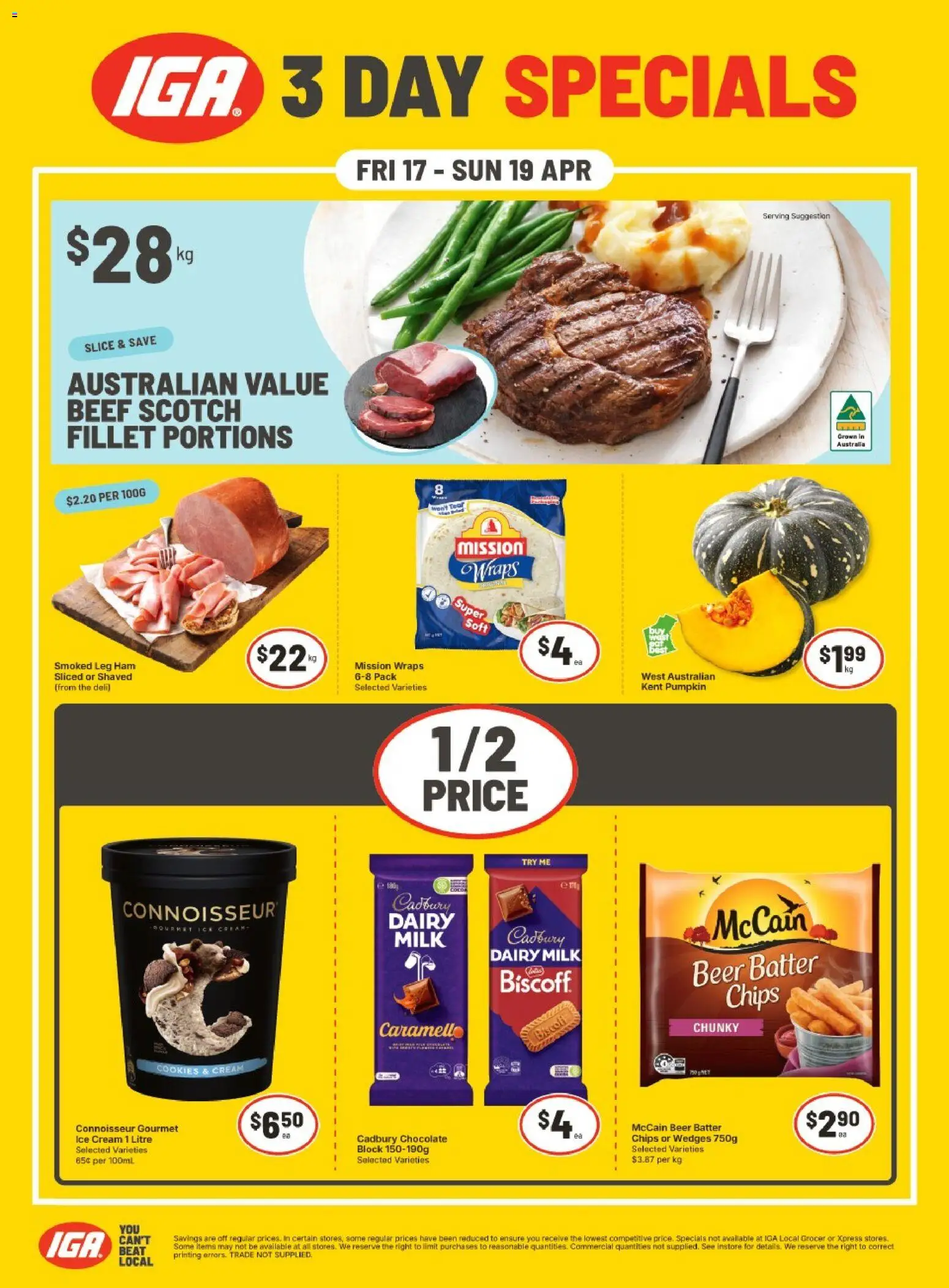 Preview of catalogue IGA Weekend Specials WA/NT from shop IGA valid 17/04/2026