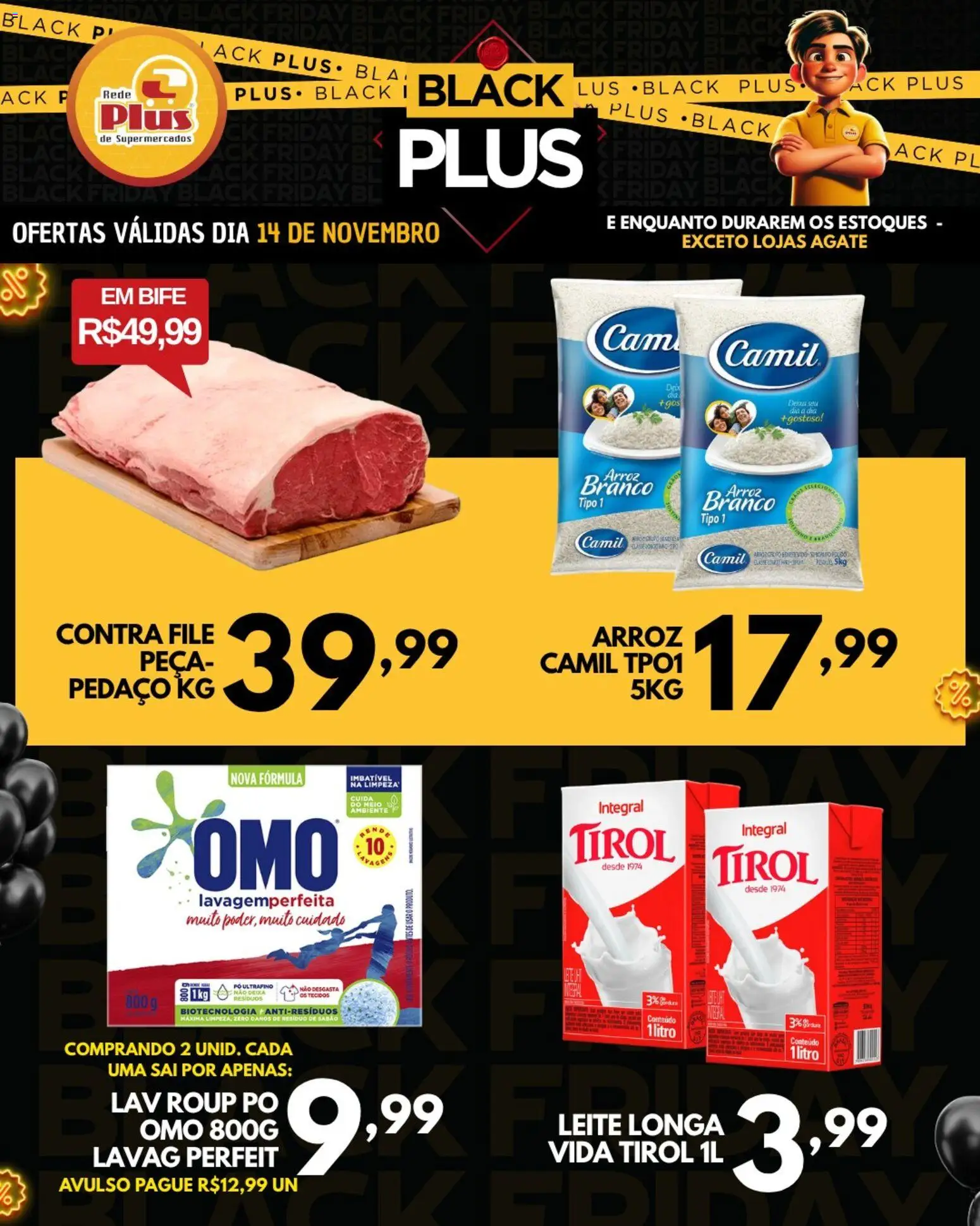 Pré-Visualização do folheto "Black Friday" da loja Rede Plus Supermercados válido a partir de 14/11/2025