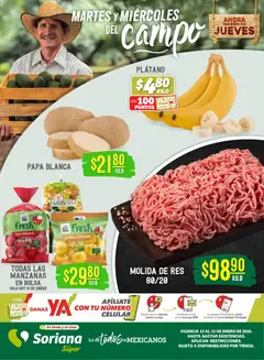 Vista previa las ofertas de la tienda Soriana - Martes y Miércoles del Campo Súper: Tijuana, Mexicali, Ensenada, San Luis Río Colorado y Tecate (1) desde el 13/01/2026 