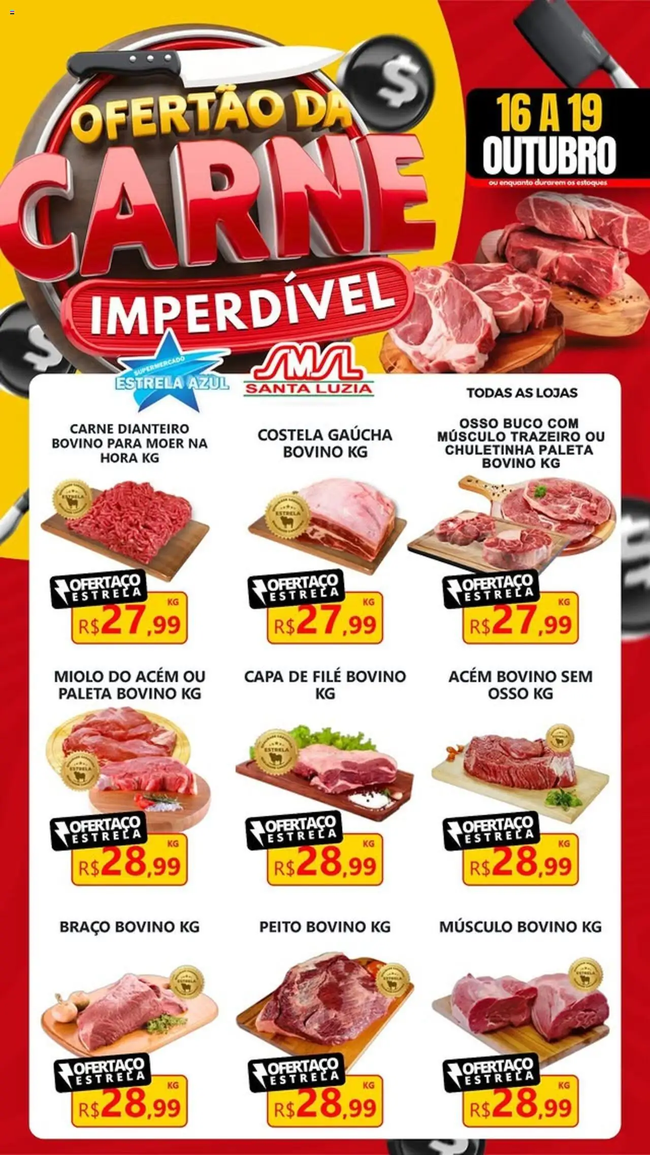 Estrela Azul folheto "Ofertas Carne" válido a partir de 16/10/2025 - número de página 1