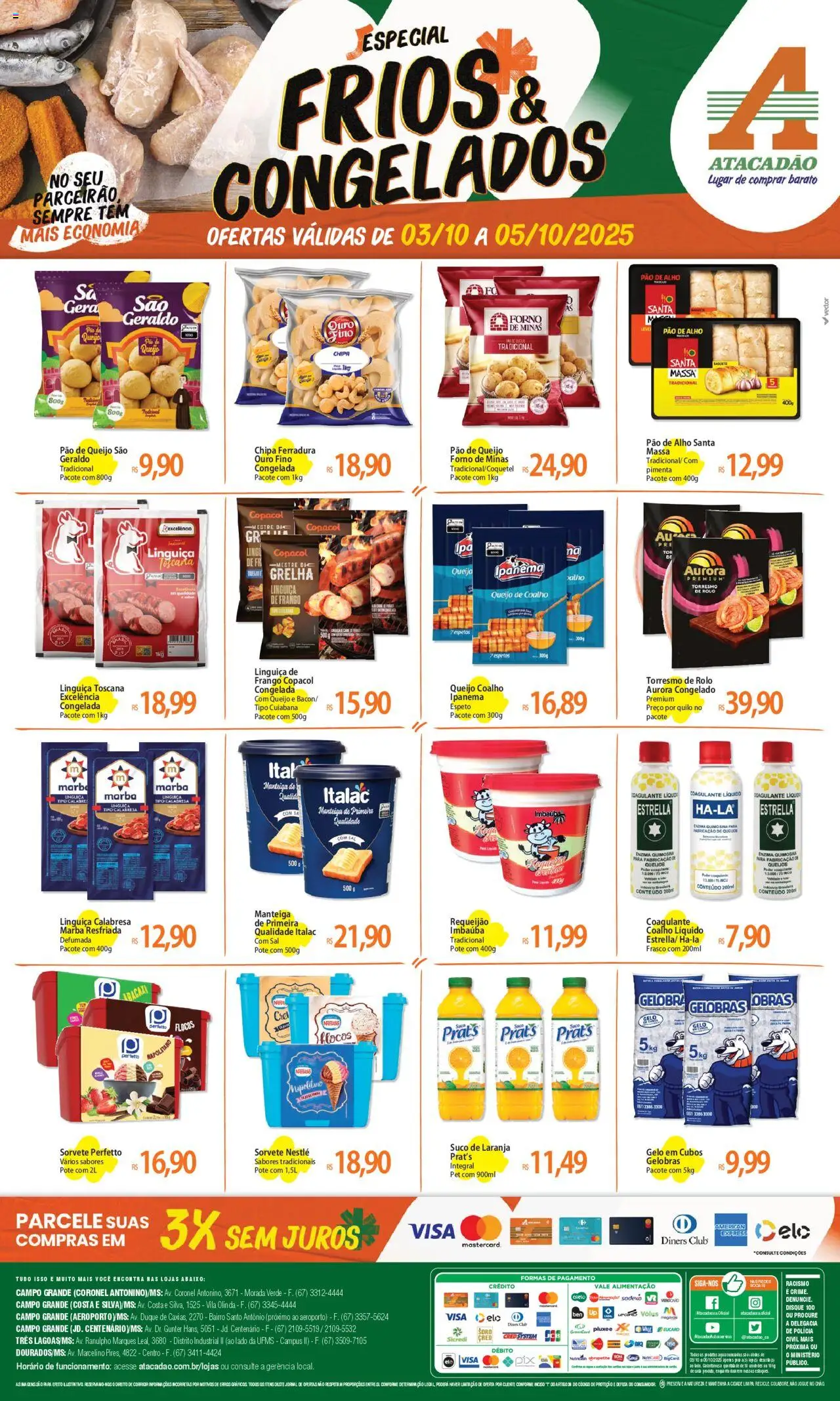 Atacadão folheto "Ofertas - MS" válido a partir de 03/10/2025 - número de página 1
